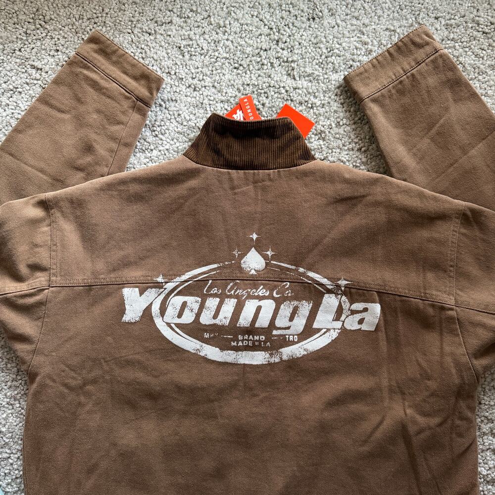 Men's YoungLA 5055 - WORKWEAR JACKET(Sold Out), NWT, XL, Coffee - Picture 4 of 9